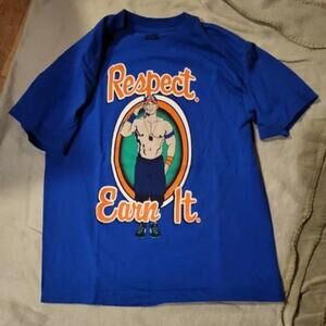 Wwe John Cena Respect Earn Nwt Retro Shirt Tee